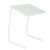 Ikonka foldable laptop table in white, adjustable height
