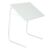Ikonka foldable laptop table in white, adjustable height