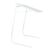 Ikonka foldable laptop table in white, adjustable height