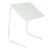 Ikonka foldable laptop table in white, adjustable height