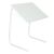 Ikonka foldable laptop table in white, adjustable height