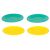 Ikonka toy plates, green and yellow