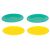 Ikonka toy plates, green and yellow