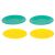 Ikonka toy plates, green and yellow