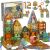 Ikonka 3D Magnetic Building Blocks - Light Up Animal Park 124 pieces set