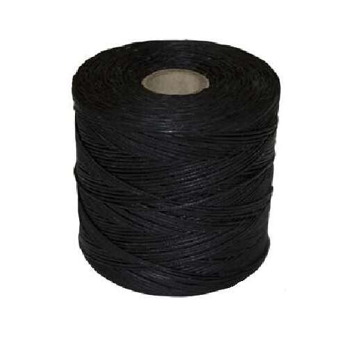 Fekete viaszos javítószál orsón, 800 méter