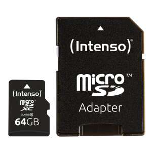 Karta pamięci microSD 64GB Class10 + adapter SD 91155836 - Karta pamięci