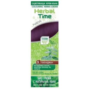Krem koloryzujący na bazie henny Herbal Time, odcień 9 Vanata, 75ml 112897633 - Farba do włosów