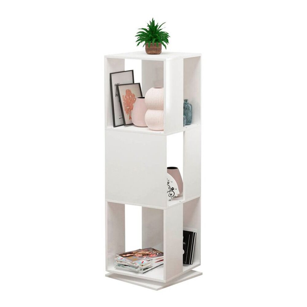 Timeless Tools Forgó könyvespolc, 34x34x108 cm, fehér