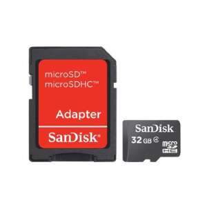 SanDisk 32GB microSDHC memóriakártya adapterrel, Class 4 - SanDisk