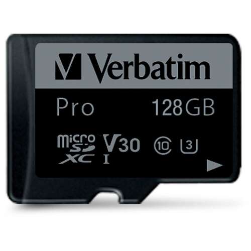 Verbatim Pro 128GB MicroSDXC UHS-I Class 10 memóriakártya - Memóriakártya