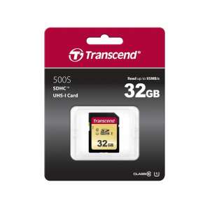Transcend 32GB SDHC UHS-I Class 10 memóriakártya csomagolásban - Transcend