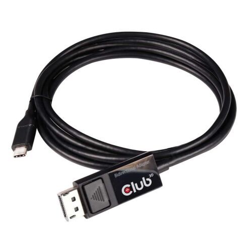 CLUB3D cac-1557 USB C Displayport 1.4 Fekete csatlakozó átalakító 112930132