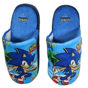 Sonic the Hedgehog Kinderhausschuhe, blaue Hausschuhe mit Zeichentrickfigur - Schuhe für Kinder