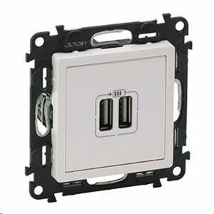 Podwójne gniazdo USB Legrand Valena Life, 5V 1500mA, białe - Connector & Dugalj