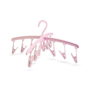 Praktikus pink foldable clothes drying rack with 12 clips - Nonbrand Clothes Dryer
