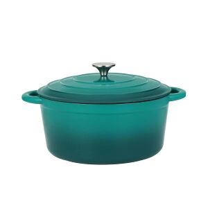 Perfect Home Zománcozott öntöttvas lábas 28,5 cm, 6L türkiz 112943521 - Perfect Home