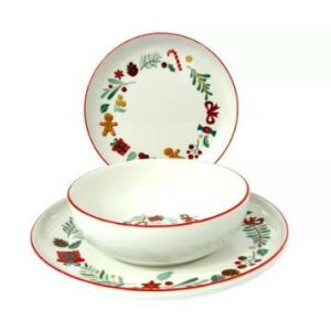 Tognana Carol Edge porcelán étkészlet 12 db (Mézi)