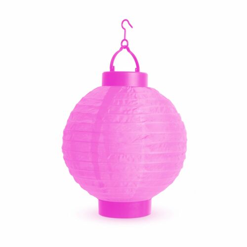 Family Party Magenta LED Papírlámpion 20cm - Party dekoráció