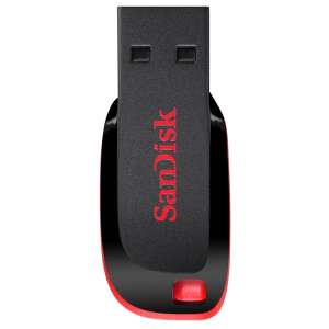 SanDisk Cruzer Blade 16GB USB flash meghajtó, fekete és piros - Pendrive
