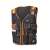 Handy Work Vest with 7 pockets, black and orange, for electricians, plumbers, and handymen
