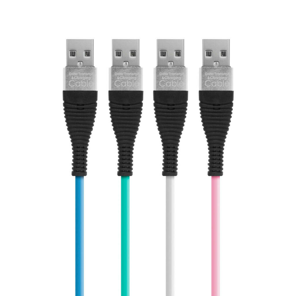 MicroUSB Data Cable with Fabric Coating - 4 Colors - 2 m