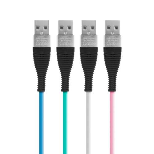 Micro USB cable, 4 colors, 2 meter, fabric braided, charging cable, data cable