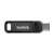 Sandisk Ultra Dual Drive Go 128GB USB 3.0, USB Type C fekete pendrive USB Type C csatlakozóval