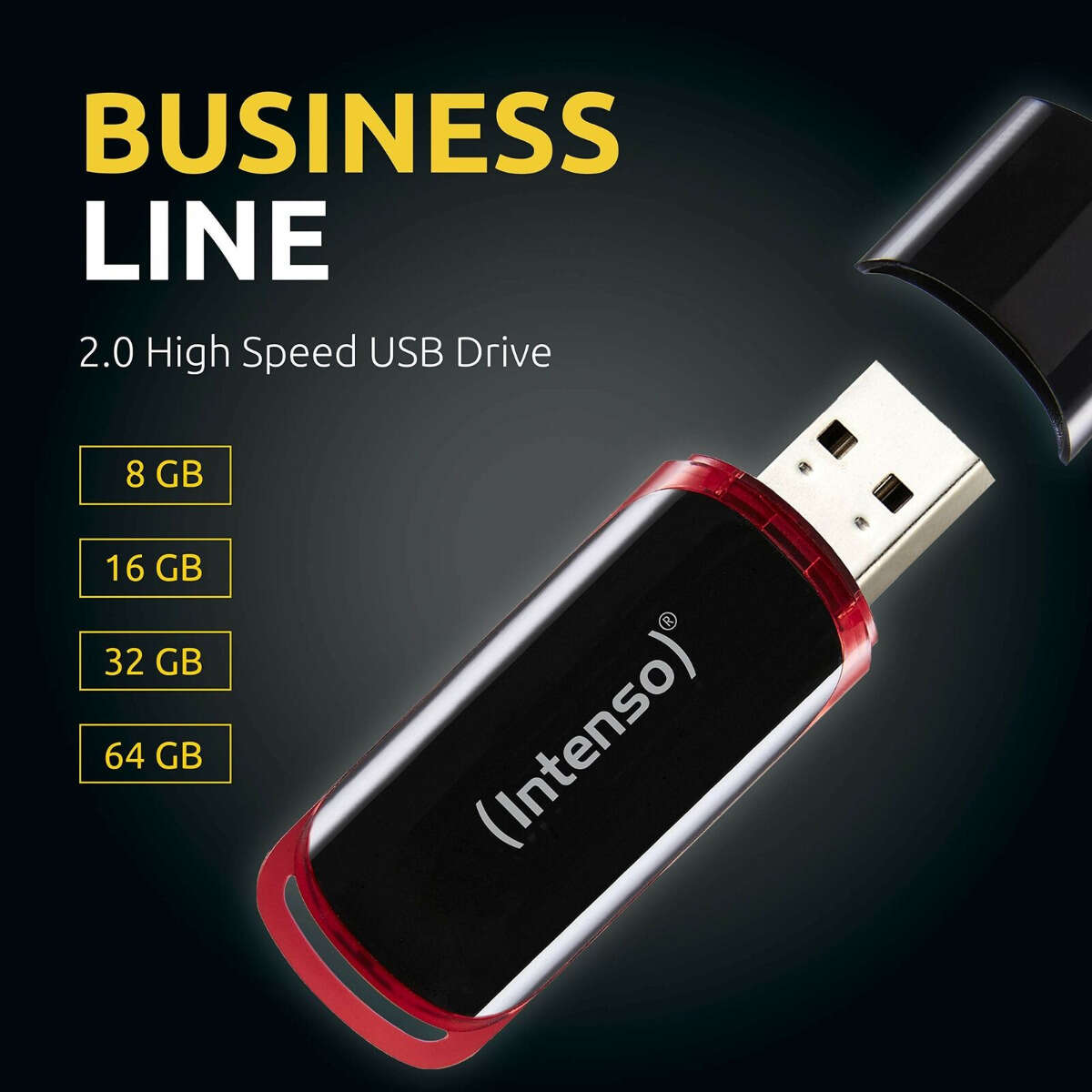 Intenso Business Line 16GB USB Stick 2.0 fekete pendrive