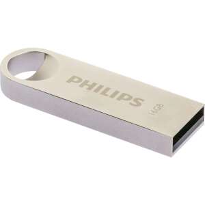 Philips FM16FD160B 16GB USB-Stick, silber, schrägansicht - Pendrive