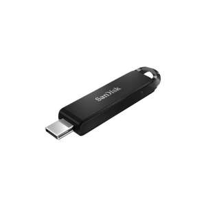 SanDisk Ultra 64GB USB Type-C Flash Drive, schwarz, schräger Blick - SanDisk