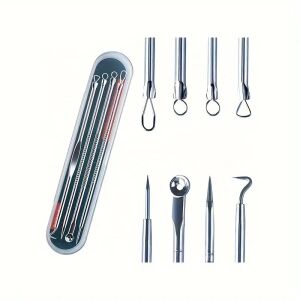 4 db-os Rozsdamentes Acél Akne & Mitesszer Eltávolító Készlet 112998571 - Arcápolási szett