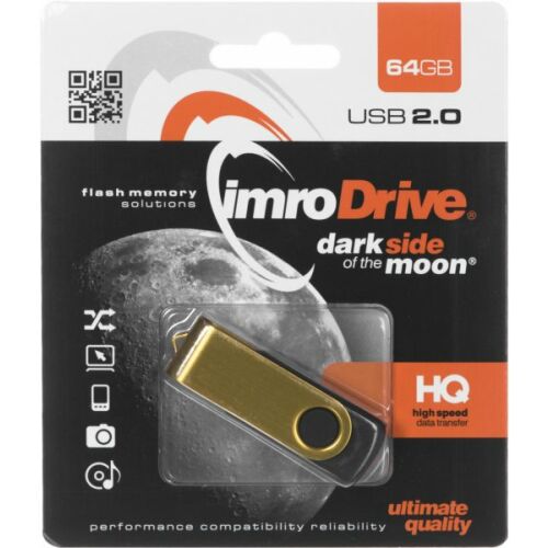 IMRO AXIS USB 2.0 64GB fekete-arany pendrive 172157075 - Pendrive