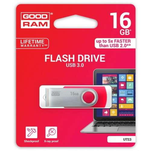 GOODRAM Twister 16GB USB 3.0 piros pendrive 58107673