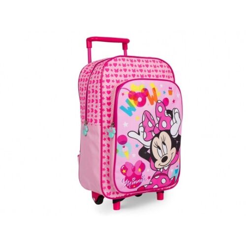 Perletti Minnie Mouse 36cm Rollrucksack, Rosa, Schulranzen, Kindergepäck
