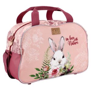 Perletti Sporttasche Bunny, Cool Kids Kollektion, Rosa, Hasendesign, Recycling-Material - Perletti