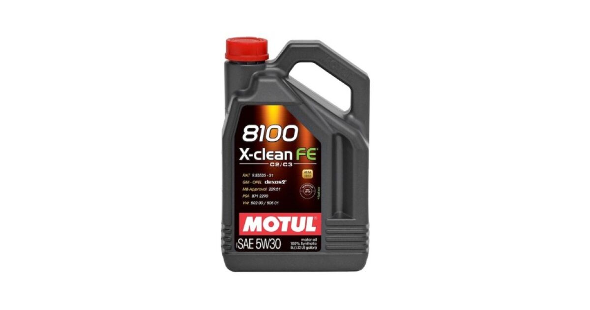 Motorolaj Motul 8100 X-Clean Fe, 5W30, 5L | Pepita.hu
