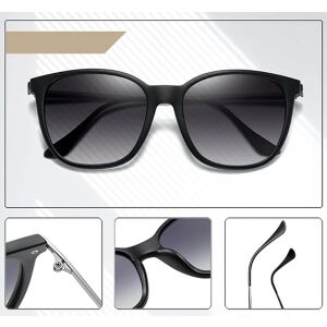 Vintage Cat Eye polarizált napszemüveg nőknek, fekete, fém kerettel, UV400 védelemmel