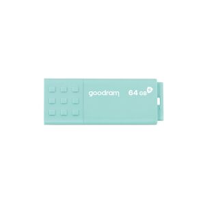 GOODRAM UME3 Care 64GB türkis USB 3.0 Stick, Nahaufnahme - Pendrive