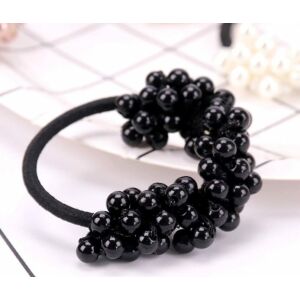 Elasztikus dekoratív hajcsavar gyöngyökkel kontyhoz, nagyon könnyű, univerzális méret