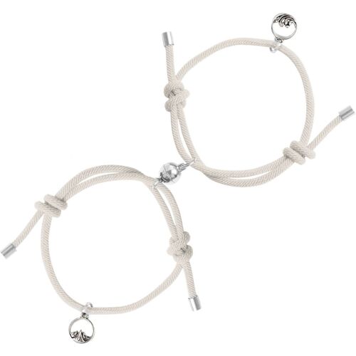 Elegáns mágneses karkötő pároknak, állítható hosszúságú, nem nemesfémből