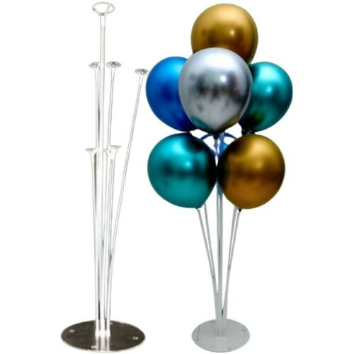 Léggömb állvány 7 lufitartóval, átlátszó műanyag lufi állvány party dekorációkhoz
