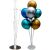 Léggömb állvány 7 lufitartóval, átlátszó műanyag lufi állvány party dekorációkhoz