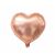 Rózsaszín arany szív alakú fólia lufi születésnapi parti dekorációhoz