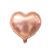 Rózsaszín arany szív alakú fólia lufi