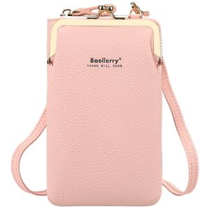 Dámska multifunkčná peňaženka s priehradkou na telefón, zlatý kovový kovania, mäkká ekologická umelá koža, 18x11x5 cm 113041353 - Dámske doplnky