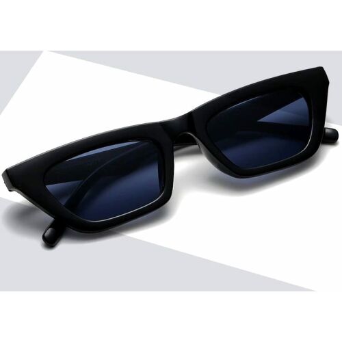 Retro női Cat Eye napszemüveg, fekete, műanyag, UV400 szűrős 121067391
