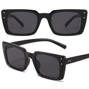 Uniszex napszemüveg macskaszemmel, fekete színű, műanyag kerettel, UV400 cat 3 szűrővel