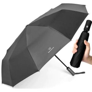 Automatický sklápajúci dámsky dáždnik LIBERTY, modrý s ozdobami, ANTI-UV materiál, s puzdrom na prenášanie 113042758 - Móda&obliekanie