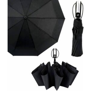 Automatický skladací dáždnik Parasol Black Elegantný, čierny, s UV ochranou, 114 cm 113042803 - Móda&obliekanie